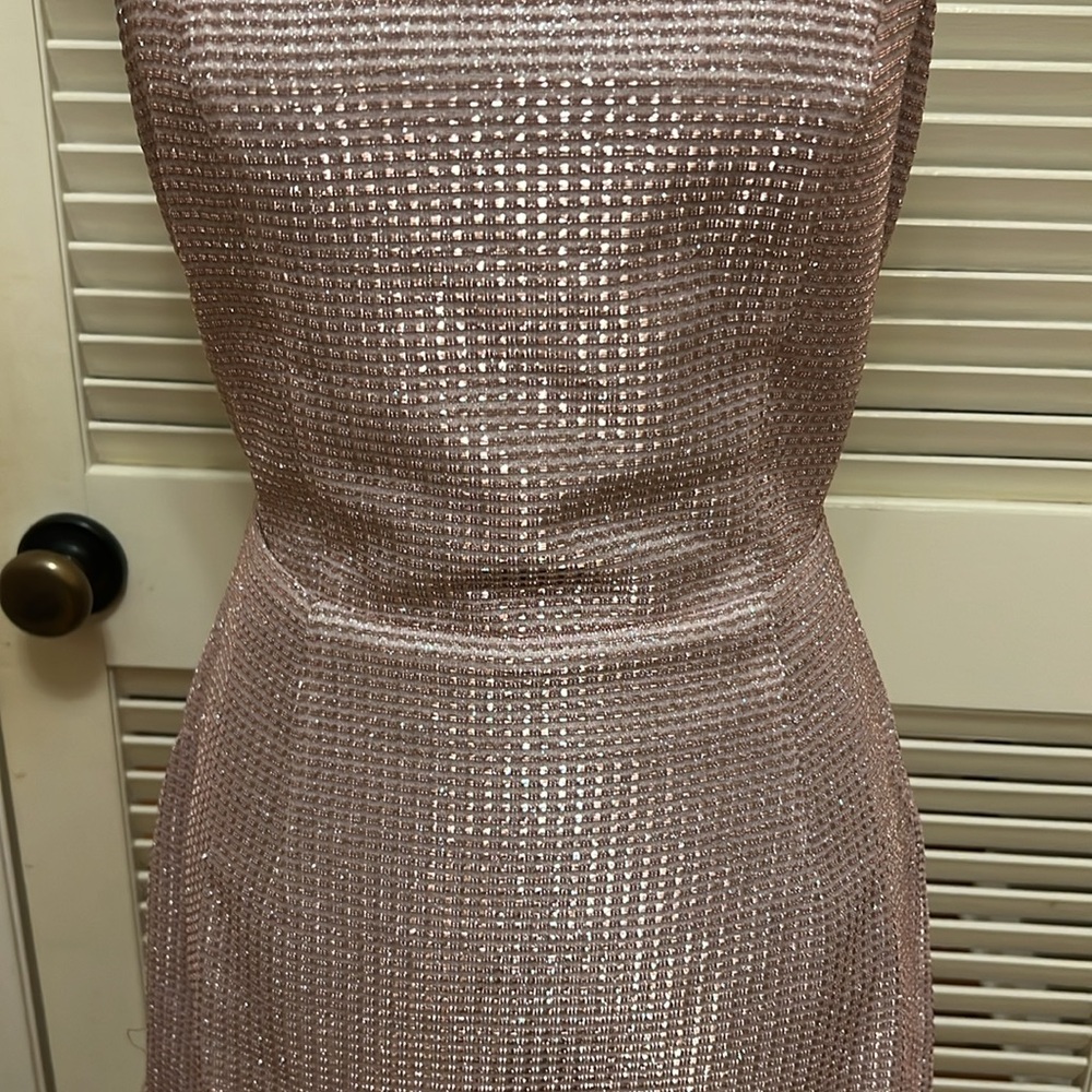 Lulus Earned Your Win Metallic Lace-Up Mini
Dress in Pink, Size Medium, NWT - Picture 5 of 17